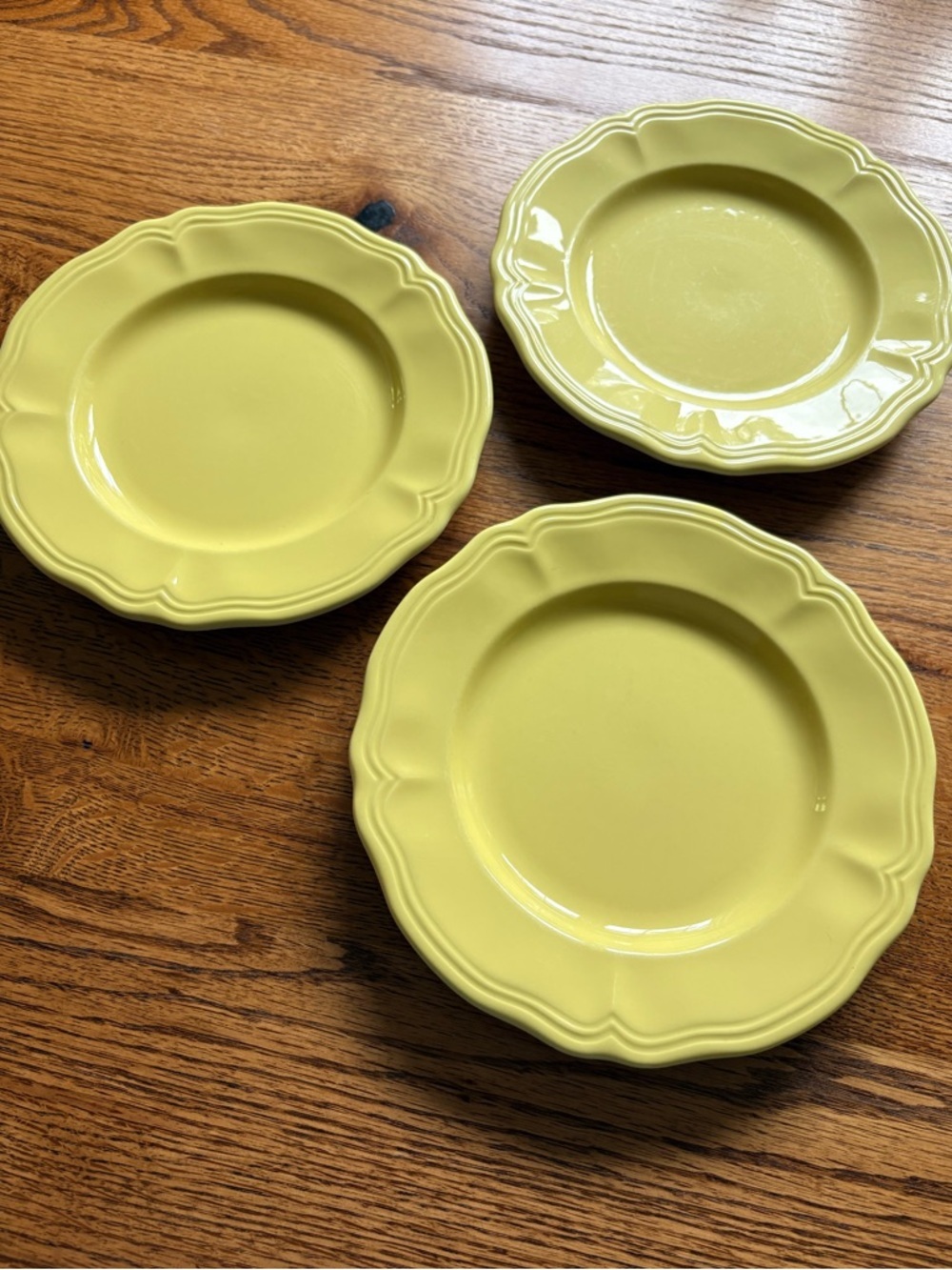 Vintage Buttercup Federalist Ironstone- made in Japan- Set of 3 salad plates